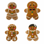 Familia de jengibres artesanales gigante hechos a mano
