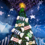 Presentación de set de dulces gigantes para decorar árbol de navidad
